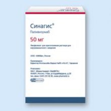 Упаковка Синагис (Synagis) Упаковка Синагис (Synagis)